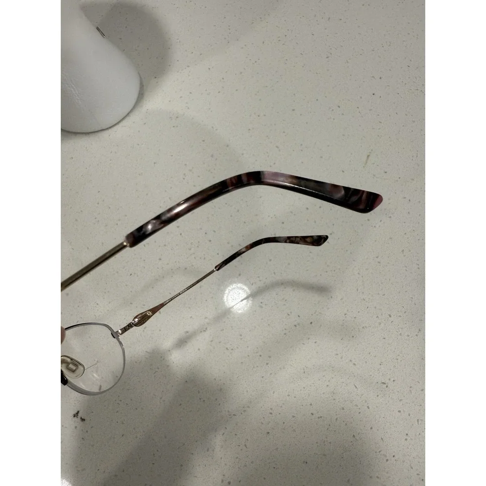 Sophia‎ Loren M304 Zyloware 168 Eyeglasses Frames Only Brown Gold 50-19-135